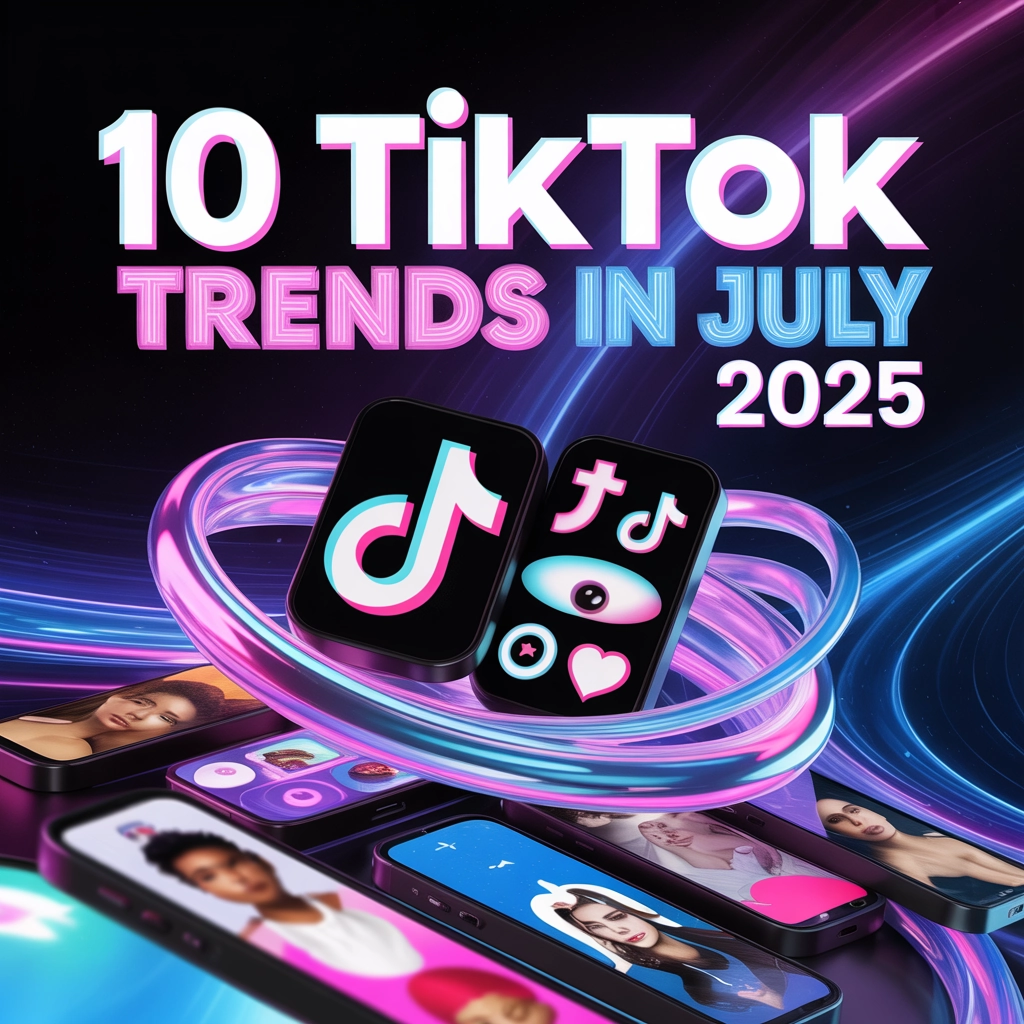 Smartphone displaying TikTok logo on a wooden table, representing TikTok trends for small business 2025