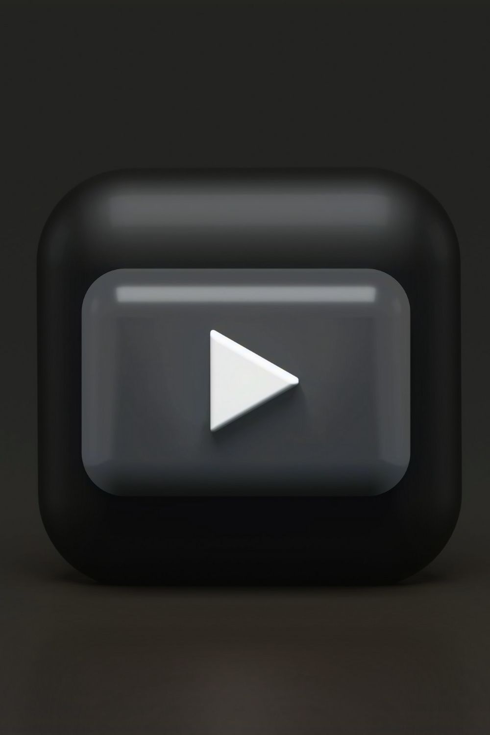 3D YouTube play button icon representing video content and YouTube marketing strategy.